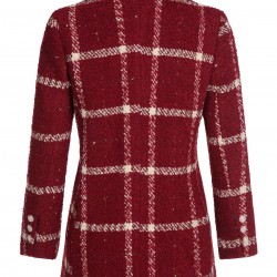 Red  Christmas Scottish Plaid Jacket