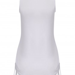 Solid Wrap Translucent Drawstring Cover-Up